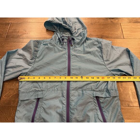 prAna Womens Blue Inabel Lightweight Water Repellent Windbreaker Jacket Size S - Picture 10 of 11